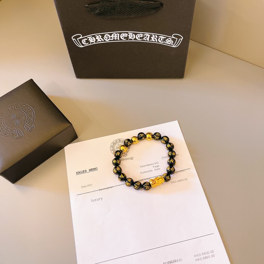 Chrome Hearts Cinnabar Buddha Bracelet